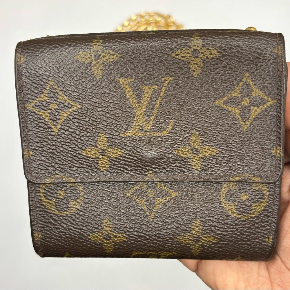 Louis Vuitton Monogram Wallet with Unbranded Chain