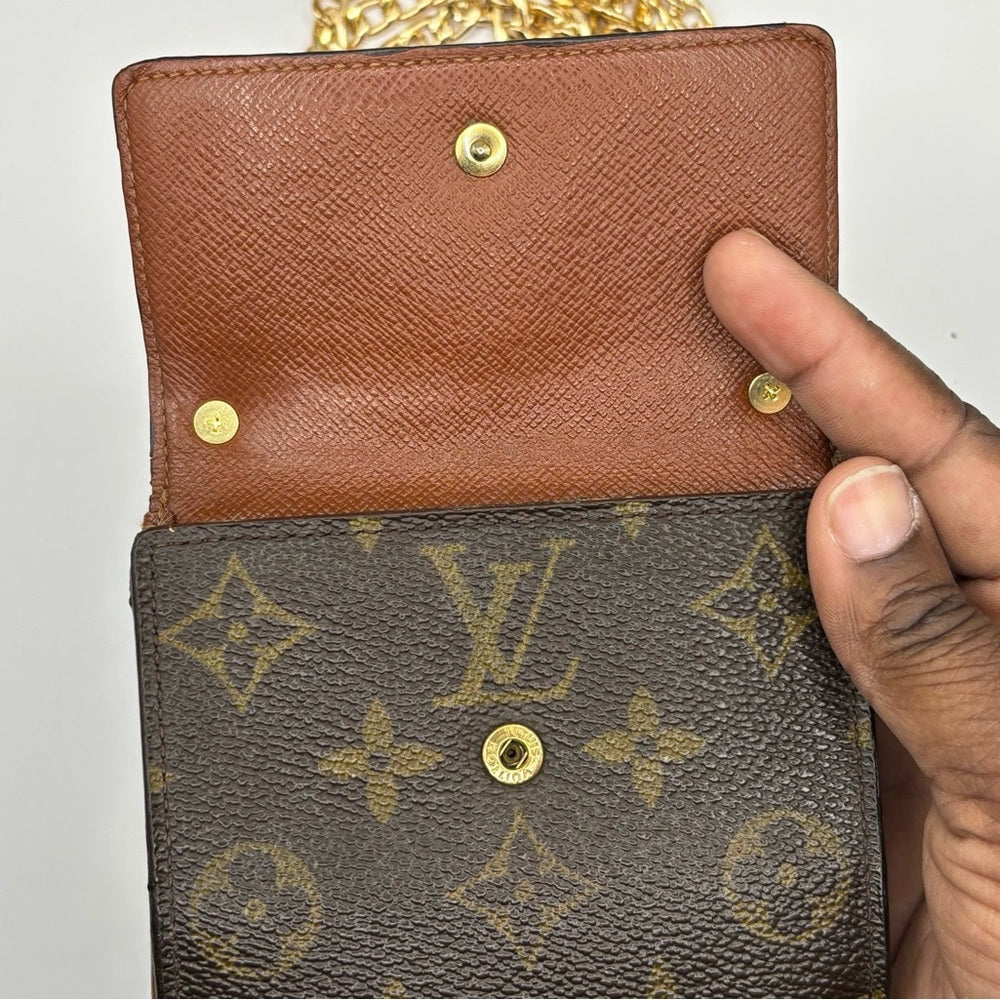 Louis Vuitton Monogram Wallet with Unbranded Chain